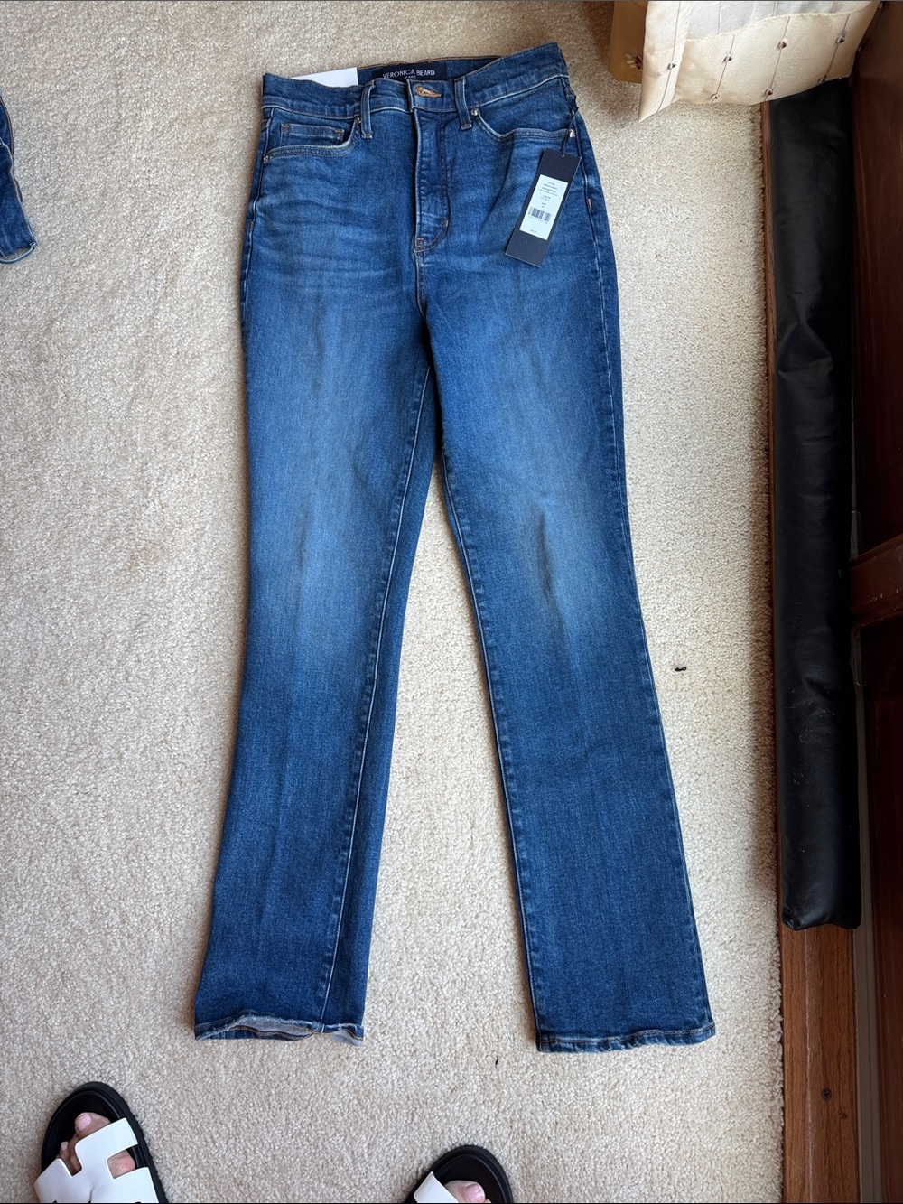 Veronica Beard Dark Blue Flare Jeans lydia